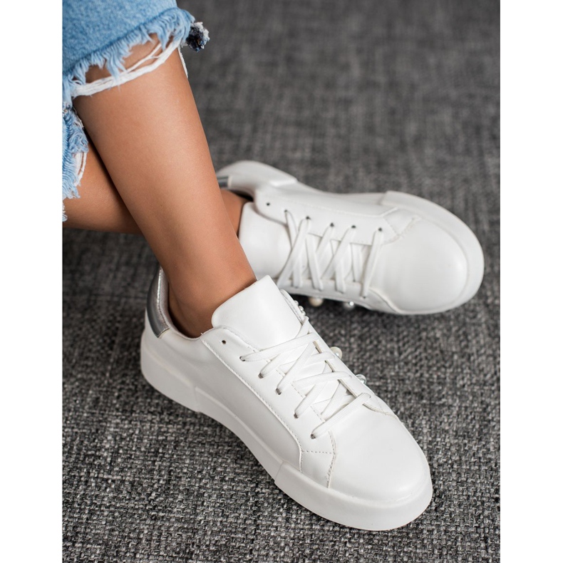 Bestelle Scarpe sportive con ornamenti bianco 1