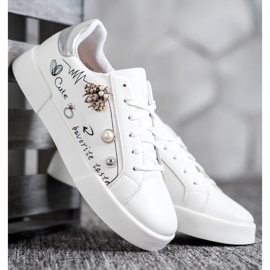 Bestelle Scarpe sportive con ornamenti bianco 2