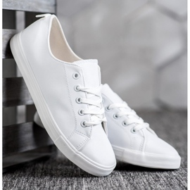 SHELOVET Scarpe da ginnastica comode bianco 2
