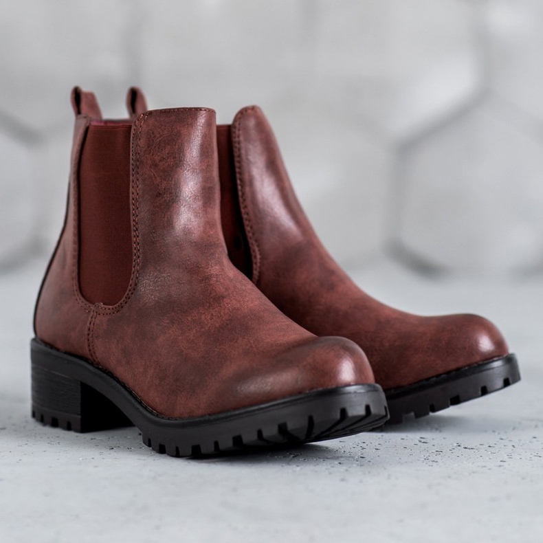 Jennika Stivali sulla piattaforma rosso 1