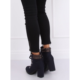 Stivali in legno blu navy 8992 Blu 1