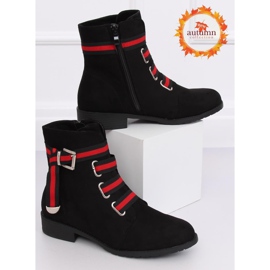 Stivali neri piatti da donna neri 1706 Black nero 1