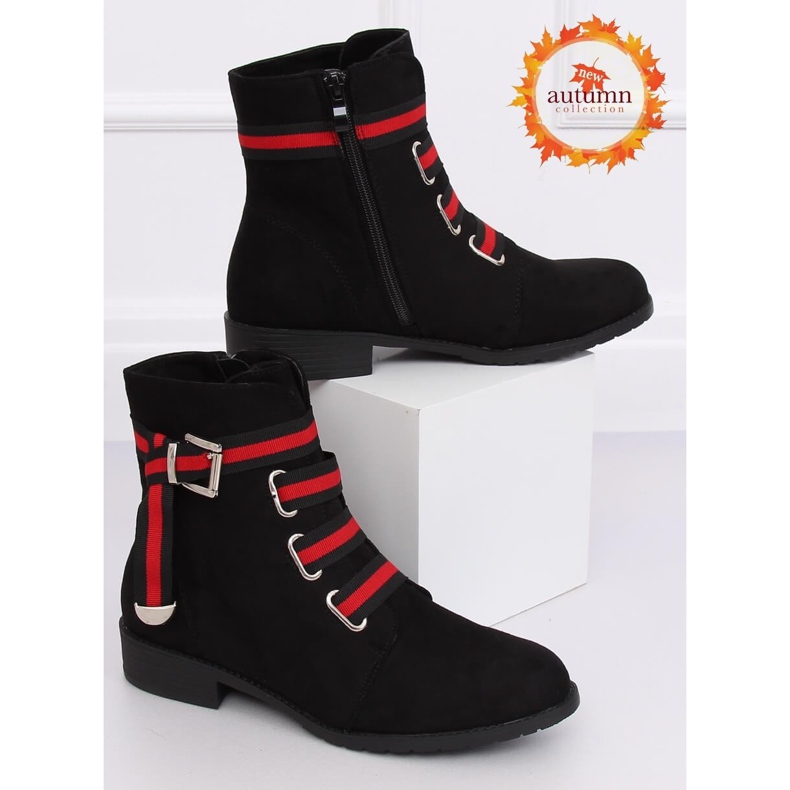 Stivali neri piatti da donna neri 1706 Black nero 1