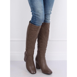 Tacchi alti classici beige 5319 Kaki 1