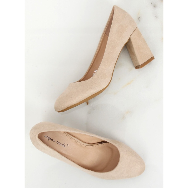 Décolleté su palo beige 7436 Cream II-GAT 1