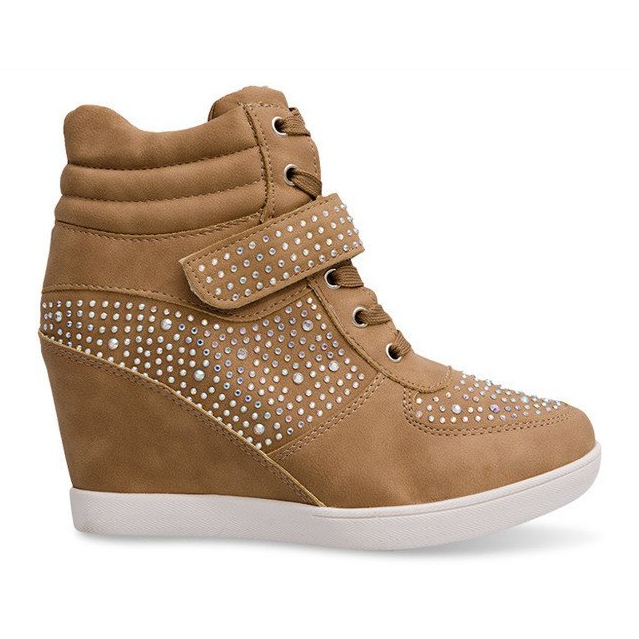 Sneakers Sneakers su stivali con zeppa 3188 Khaki multicolore verde 1