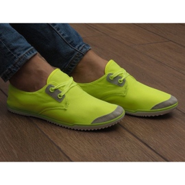 Sneakers stringate gialle 1603 in Lycra giallo 2