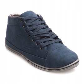 Sneakers Alte Alla Moda TL364 Blu Navy 1