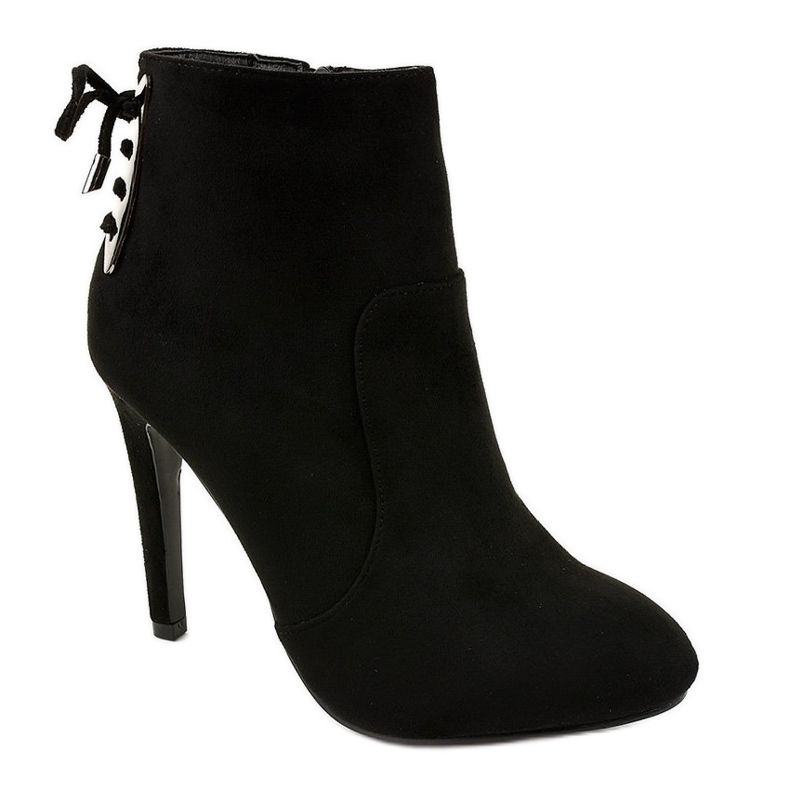 Stivaletti in camoscio nero LBS2551 1