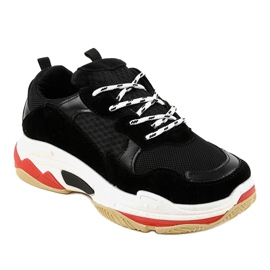 Scarpe sportive nere alla moda LL1710 nero 1