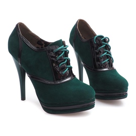 Stivali eleganti su un tacco alto KA5513 Verde 2