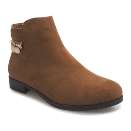 Stivali in pelle scamosciata LL113 cammello marrone 2