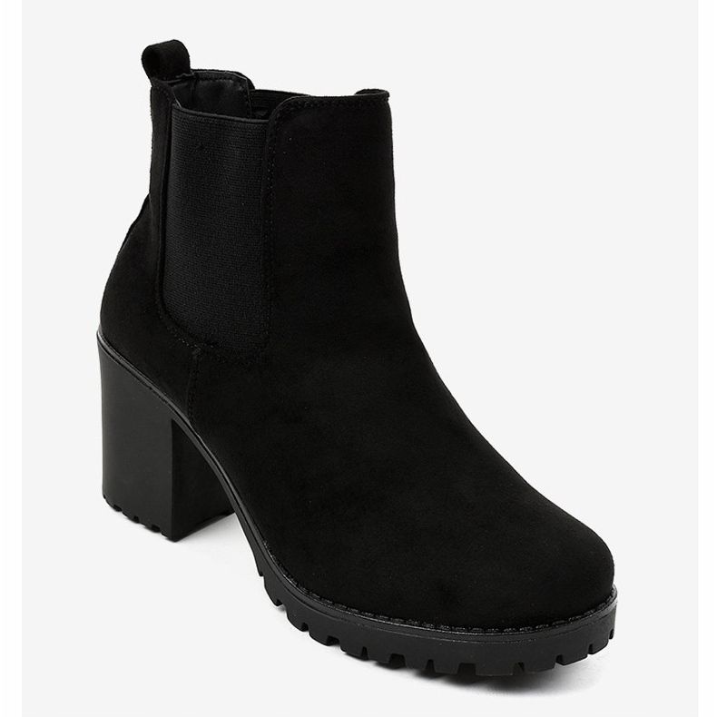 Stivaletti neri sul post B3000-KB nero 1