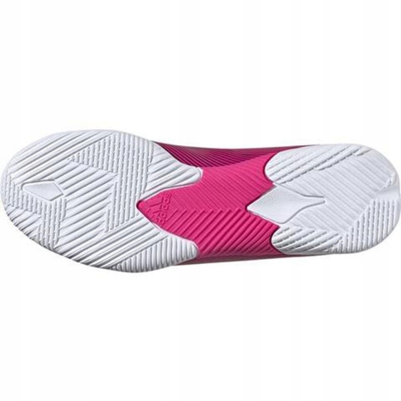 Scarpe indoor adidas Nemeziz 19.3 In Jr F99946 rosa rosa 1