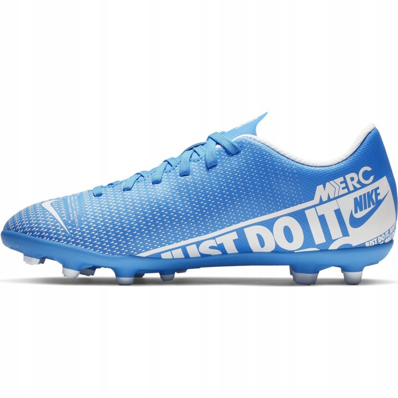 Scarpe da calcio Nike Mercurial Vapor 13 Club FG / MG Jr AT8161-414 blu blu 2