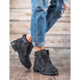 Marquiz Trappers con lacci Moro nero grigio 2