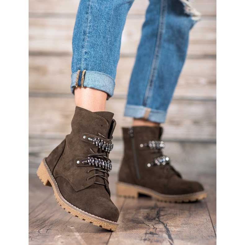 Bestelle Cacciatori con cristalli multicolore verde 2