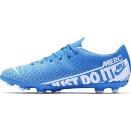 Nike Mercurial Vapor 13 Club FG / MG M AT7968-414 scarpe da calcio blu blu 2