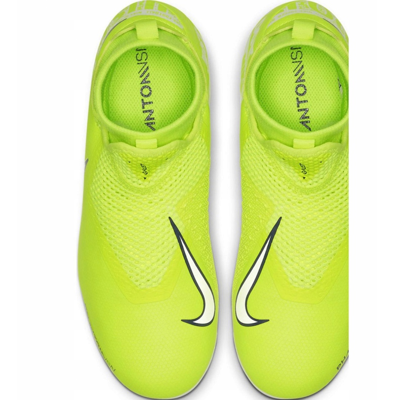 Nike Phantom Vsn Academy Df FG / MG Jr AO3287-717 scarpe da calcio giallo giallo 1