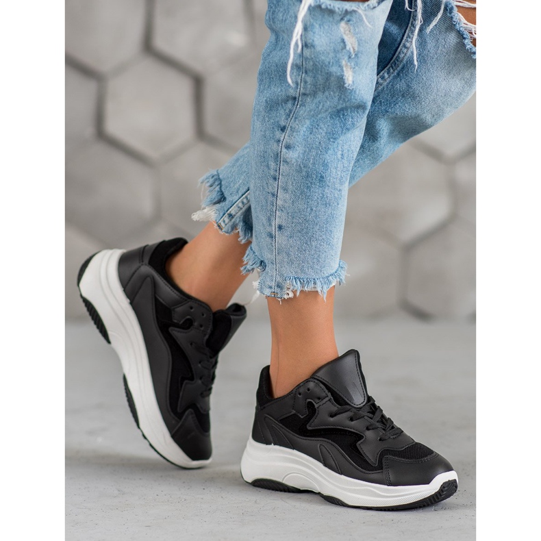 SHELOVET Scarpe da ginnastica sportive nero 1