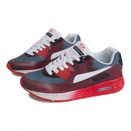 Sneakers Sportive B49-6 Rosse rosso multicolore 1