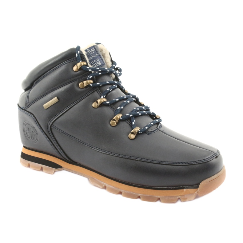 American Club Stivali stringati ES40 navy blu navy 1