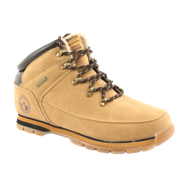 American Club Stivali stringati ES39 cammello marrone multicolore 1