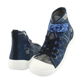 Scarpe per bambini Befado 268Y071 blu navy blu grigio 3