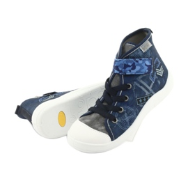 Scarpe per bambini Befado 268Y071 blu navy blu grigio 4