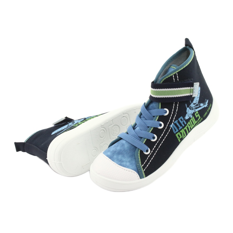 Scarpe per bambini Befado 268Y066 blu navy blu verde 4