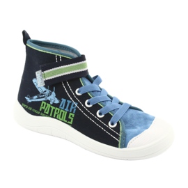Scarpe per bambini Befado 268Y066 blu navy blu verde 1