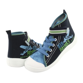 Scarpe per bambini Befado 268Y066 blu navy blu verde 3