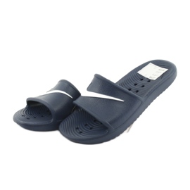 Nike Kawa Doccia 832528 400 pantofole bianco blu navy 3