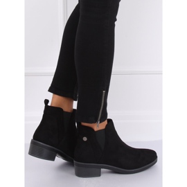 Stivaletti Chelsea neri da donna 8B978 Black nero 1
