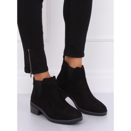 Stivaletti Chelsea neri da donna 8B978 Black nero 2