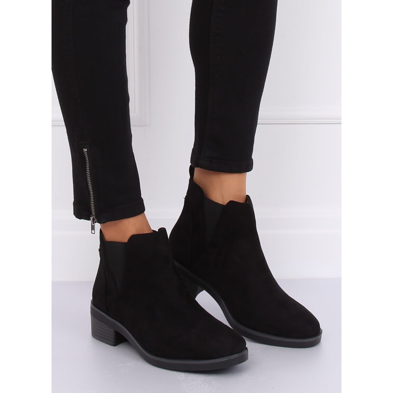 Stivaletti Chelsea neri da donna 8B978 Black nero 2