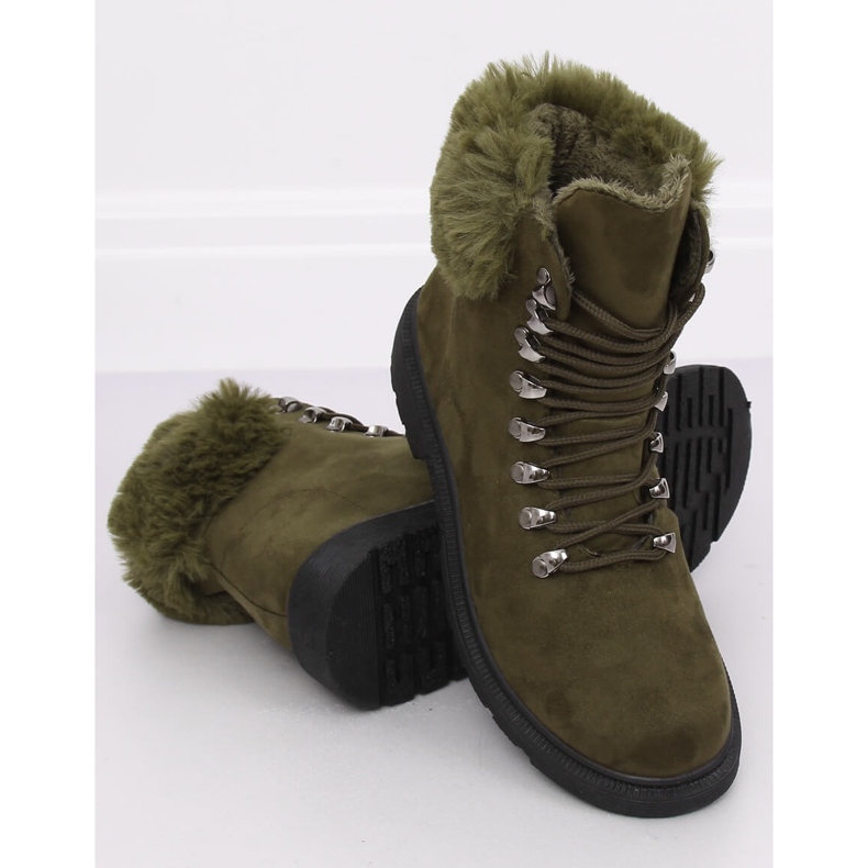 Scarpe da trekking da donna verdi Y260-9 Green verde 2