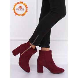 Stivali con tacco alto, bordeaux 7759 Burdeos rosso 1