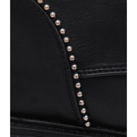 Stivali stringati neri da donna C137 Black nero 1