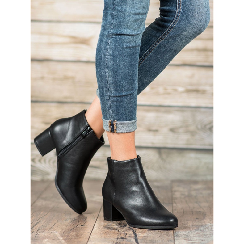 SHELOVET Stivali classici in ecopelle nero 2