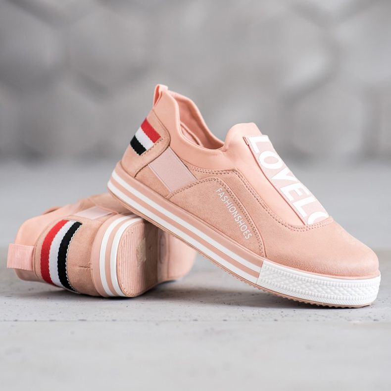 SHELOVET Sneakers senza lacci Lovelo rosa 1