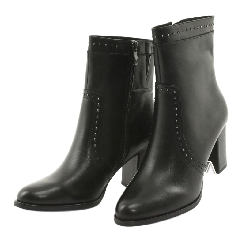 Stivali alti Caprice con strass, neri nero 3