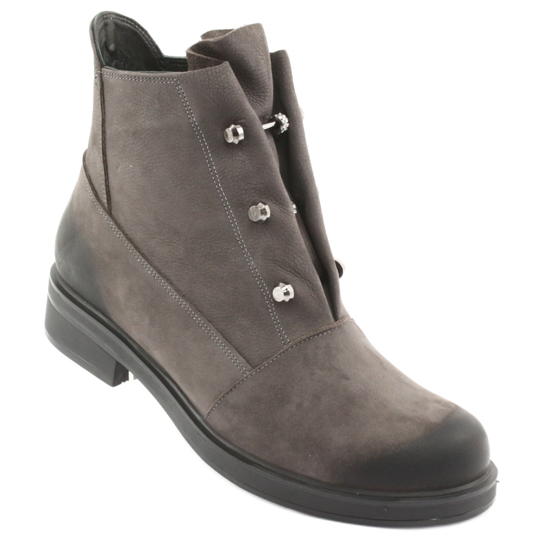 Badura Stivali grigi con strass grigio 1