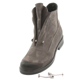 Badura Stivali grigi con strass grigio 6