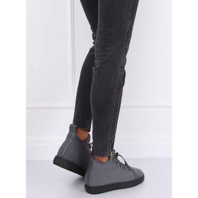 Grigie XY-35 Sneakers grigie in neoprene isolate grigio 1
