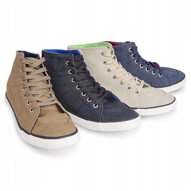 Sneakers Casual Alte 033 Blu Navy 1