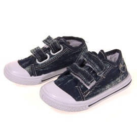 Sneakers Unisex Bambino Con Velcro K3701 Blu 1