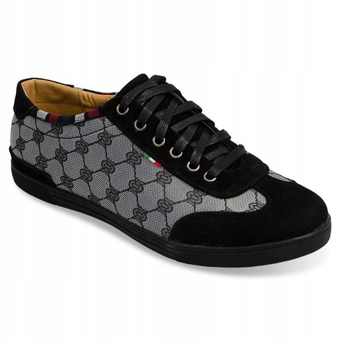 Sneakers Eleganti 931 Grigie nero grigio 2