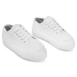 Sneakers con zeppa 4961 Bianco 1