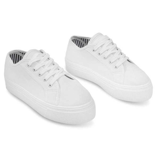 Sneakers con zeppa 4961 Bianco bianca 1